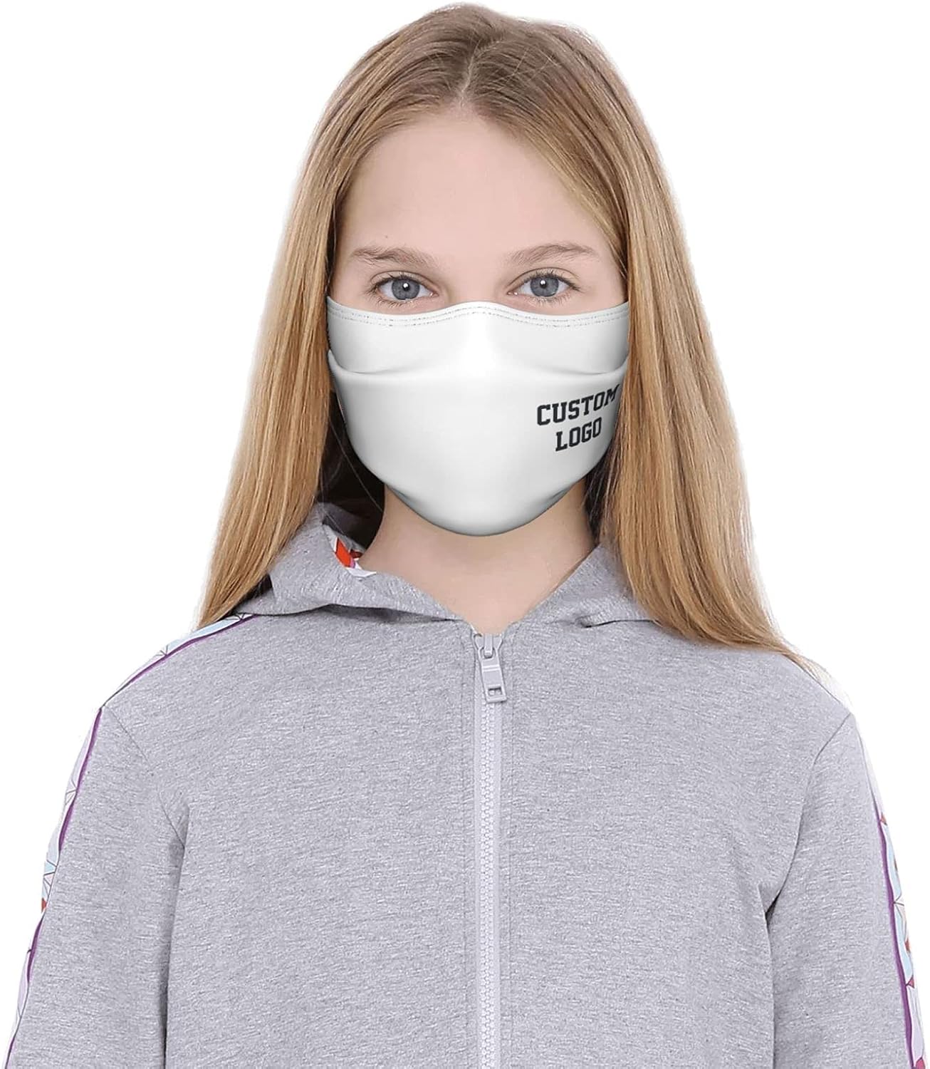 Custom Face Mask with Photo Text Logo Adjustable Reusable Cloth Cover