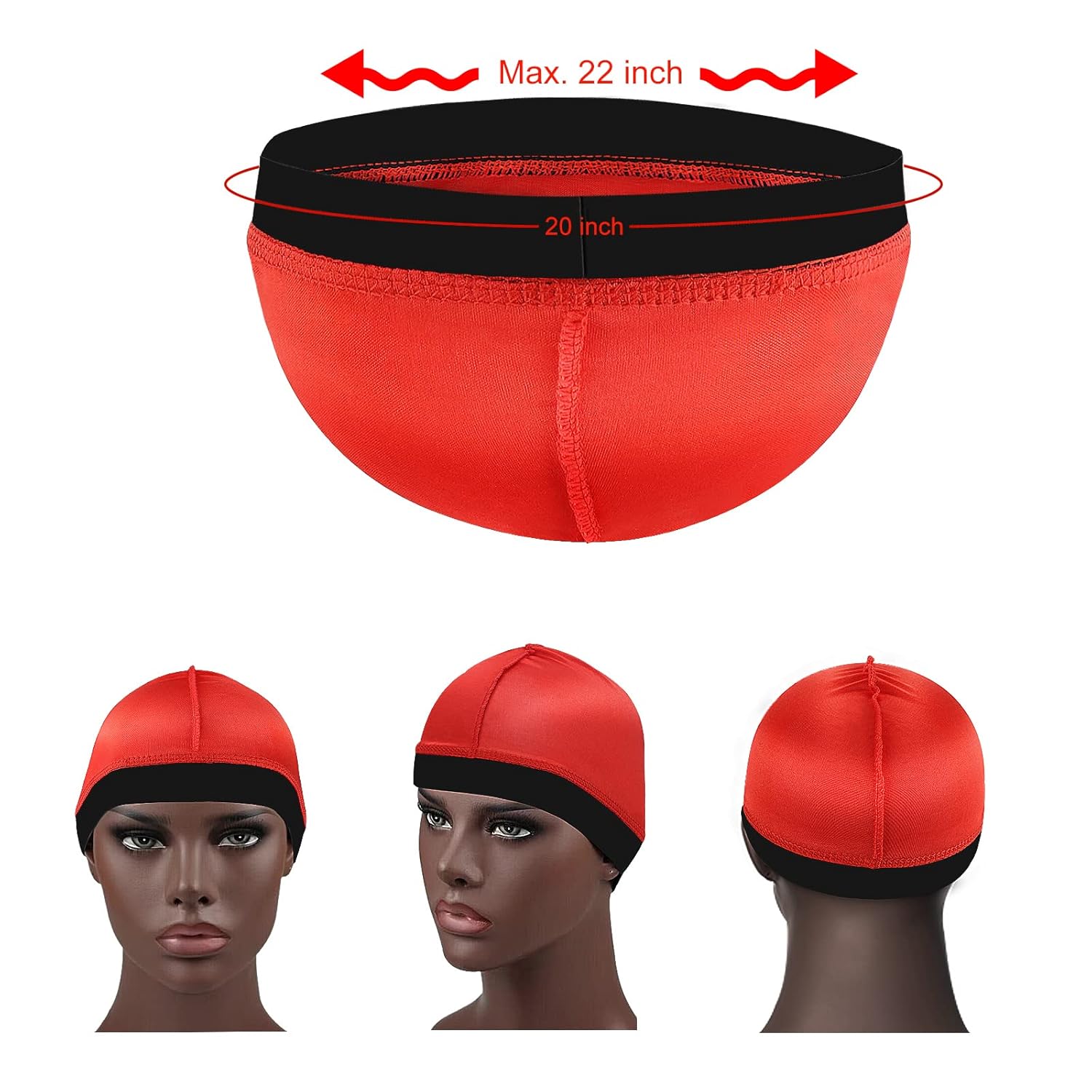 2PCS Silky Wave Cap for Men - Breathable Durable