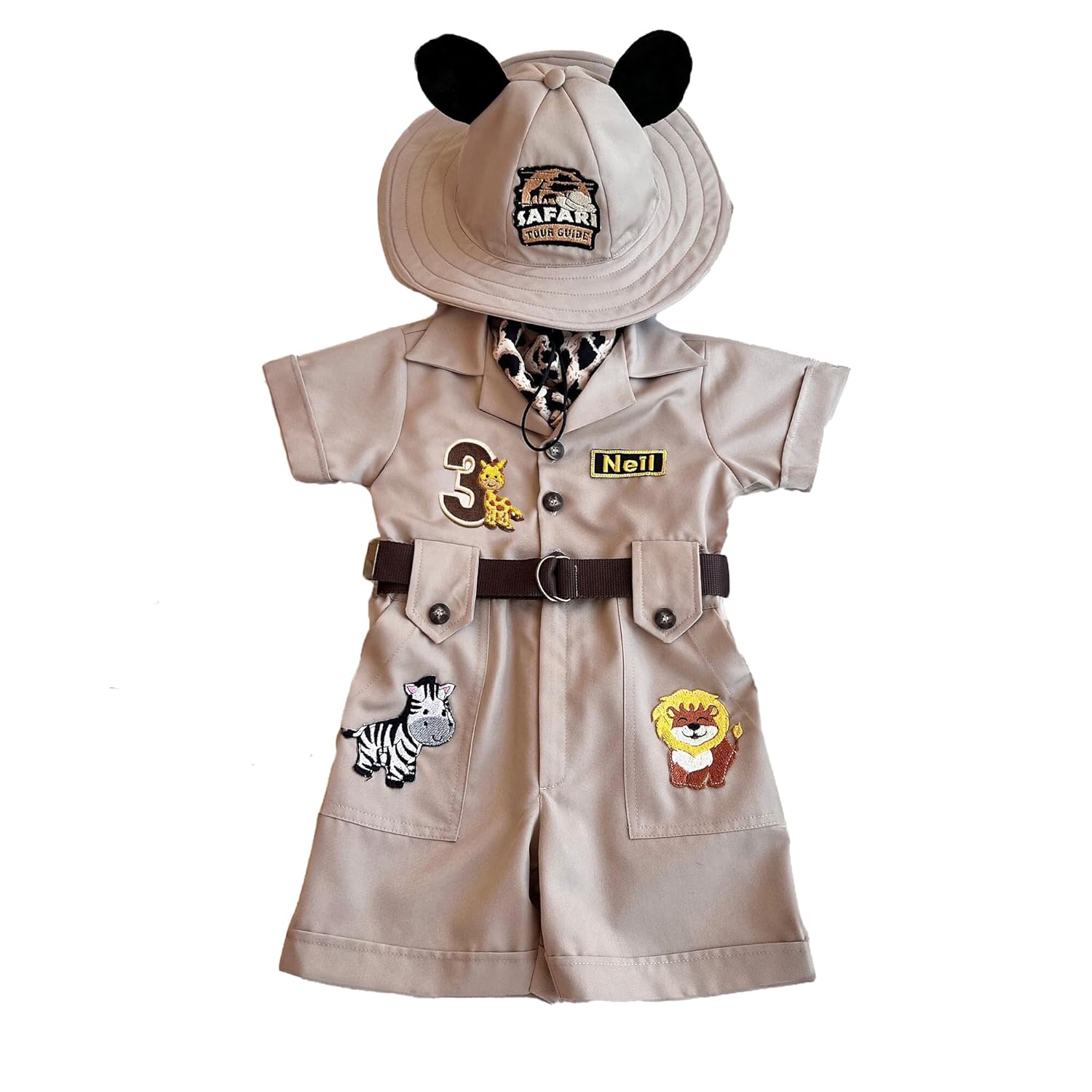 Personalized Safari Explorer Costume for Toddler