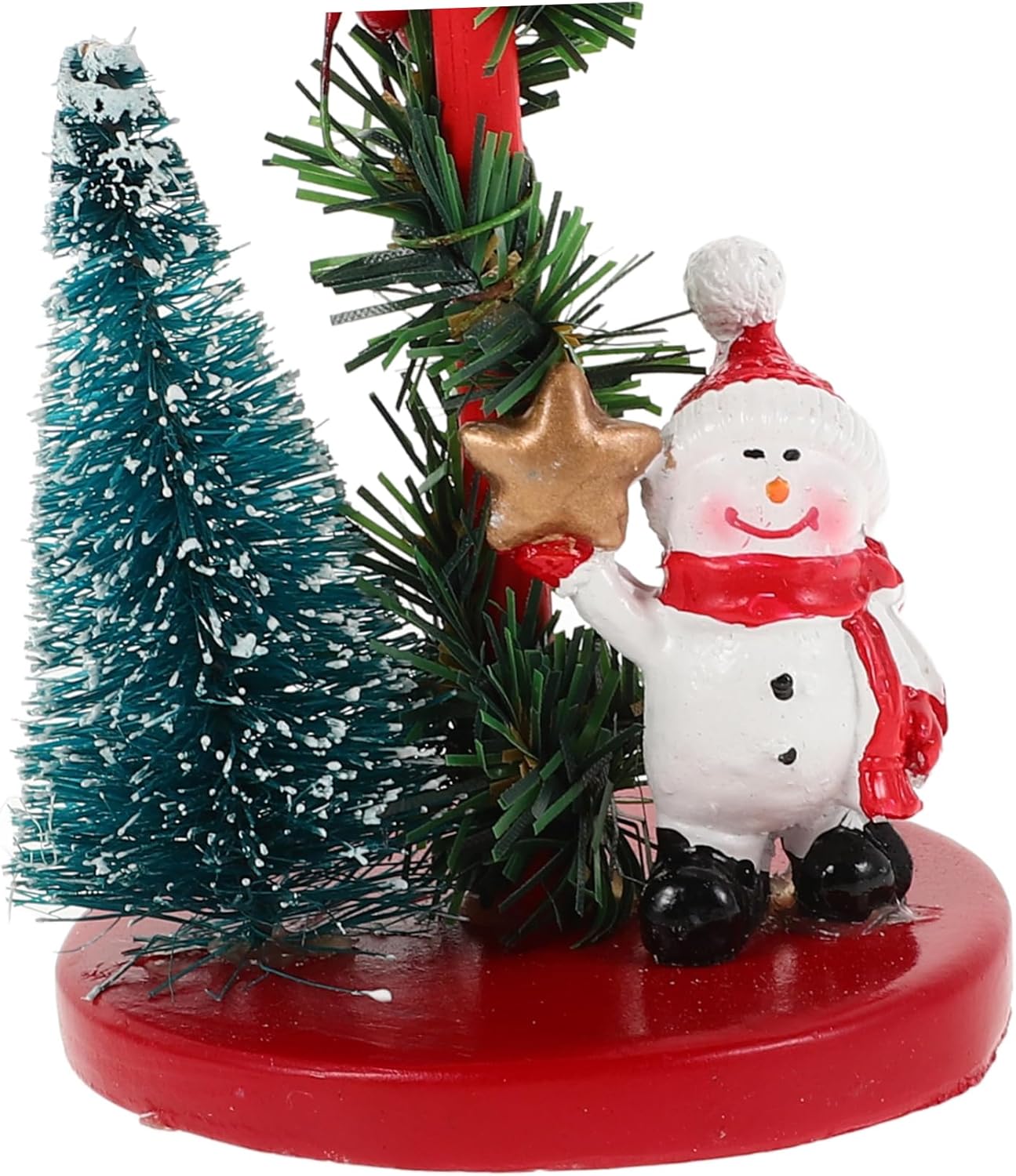 Whimsical Snowman Candle Holder for Christmas and Wedding Decor
