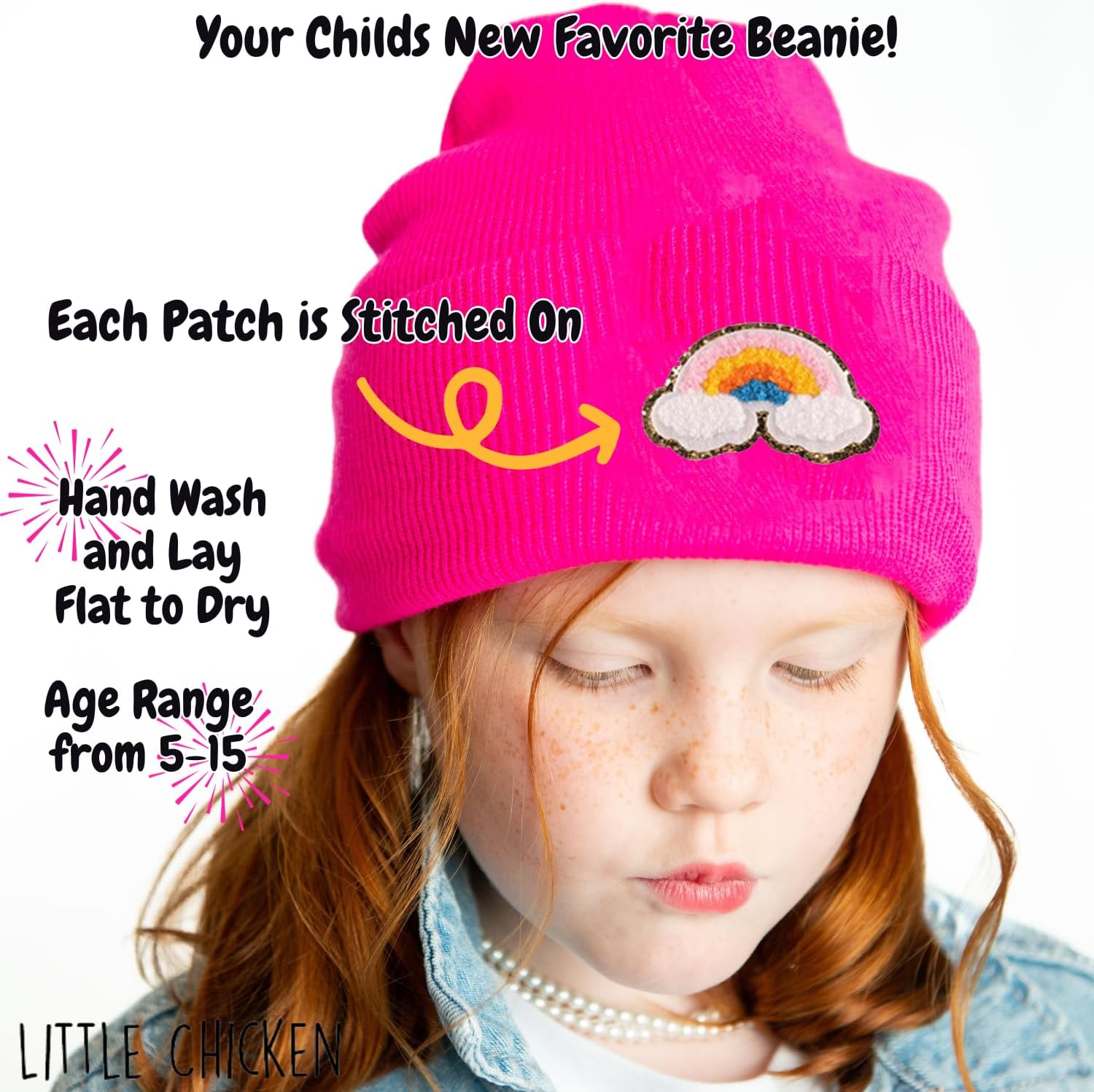 Little Chicken Kids Beanie - Warm Cozy for Ages 5-15 1