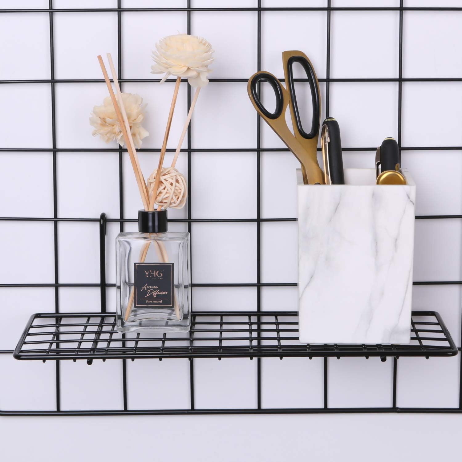 Kaforise Wall Hanging Shelf for Grid Panel Black