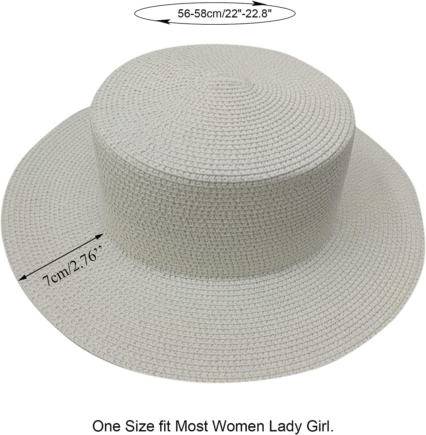 UANGKOU A-White Packable UV Protection Sun Hat for Women Men