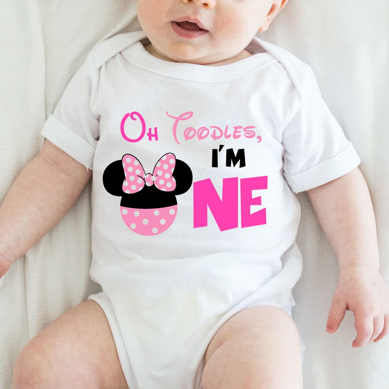 Minnie Birthday Bodysuit for 12-Month Baby Girl