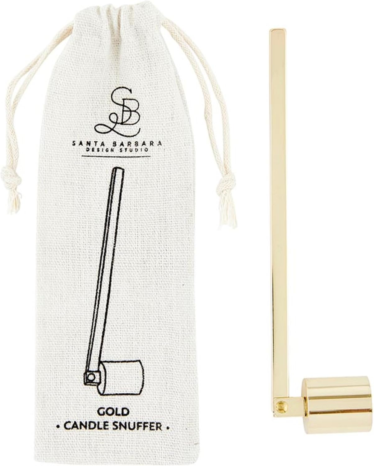 Santa Barbara Design Studio Candle Snuffer Gold 6 Inch