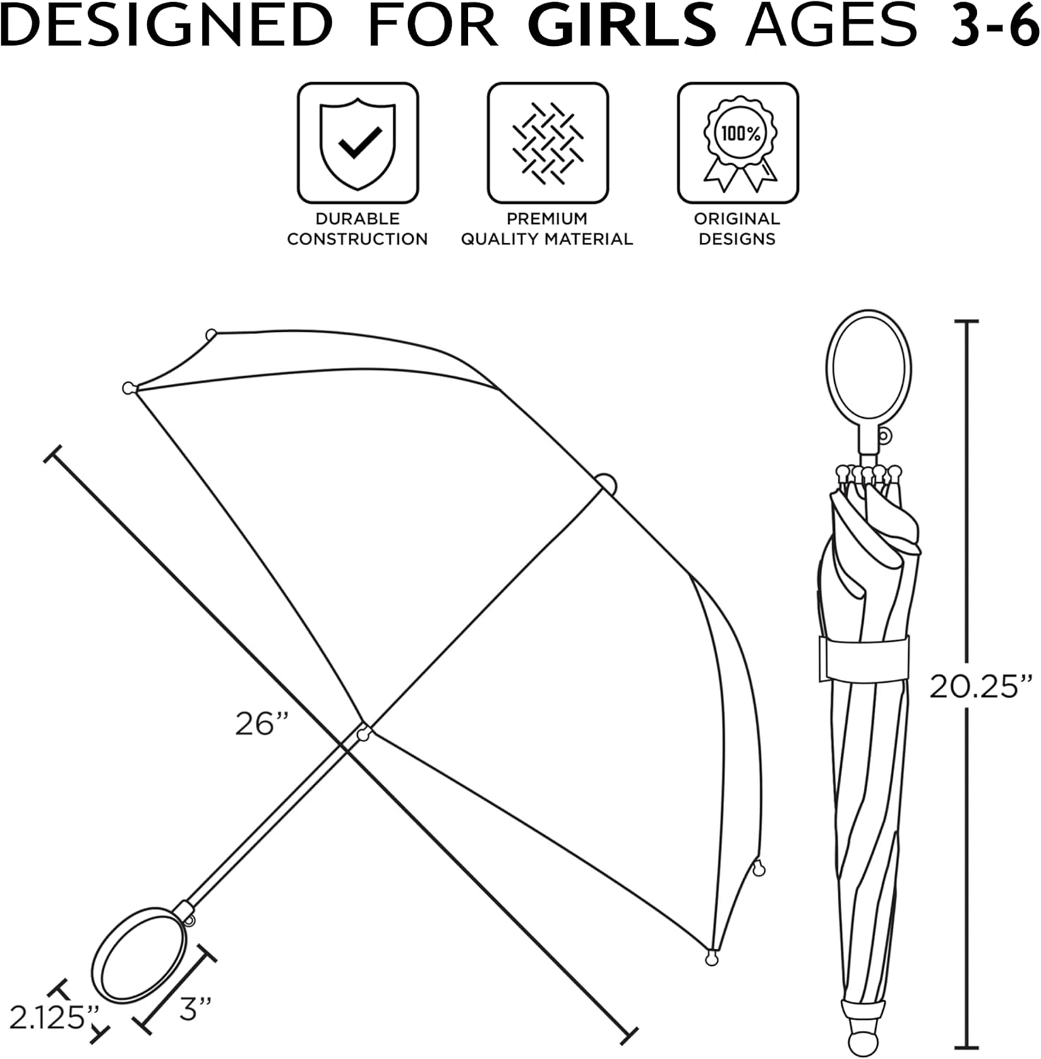 Disney Kids Umbrella Frozen Princess Minnie Mouse