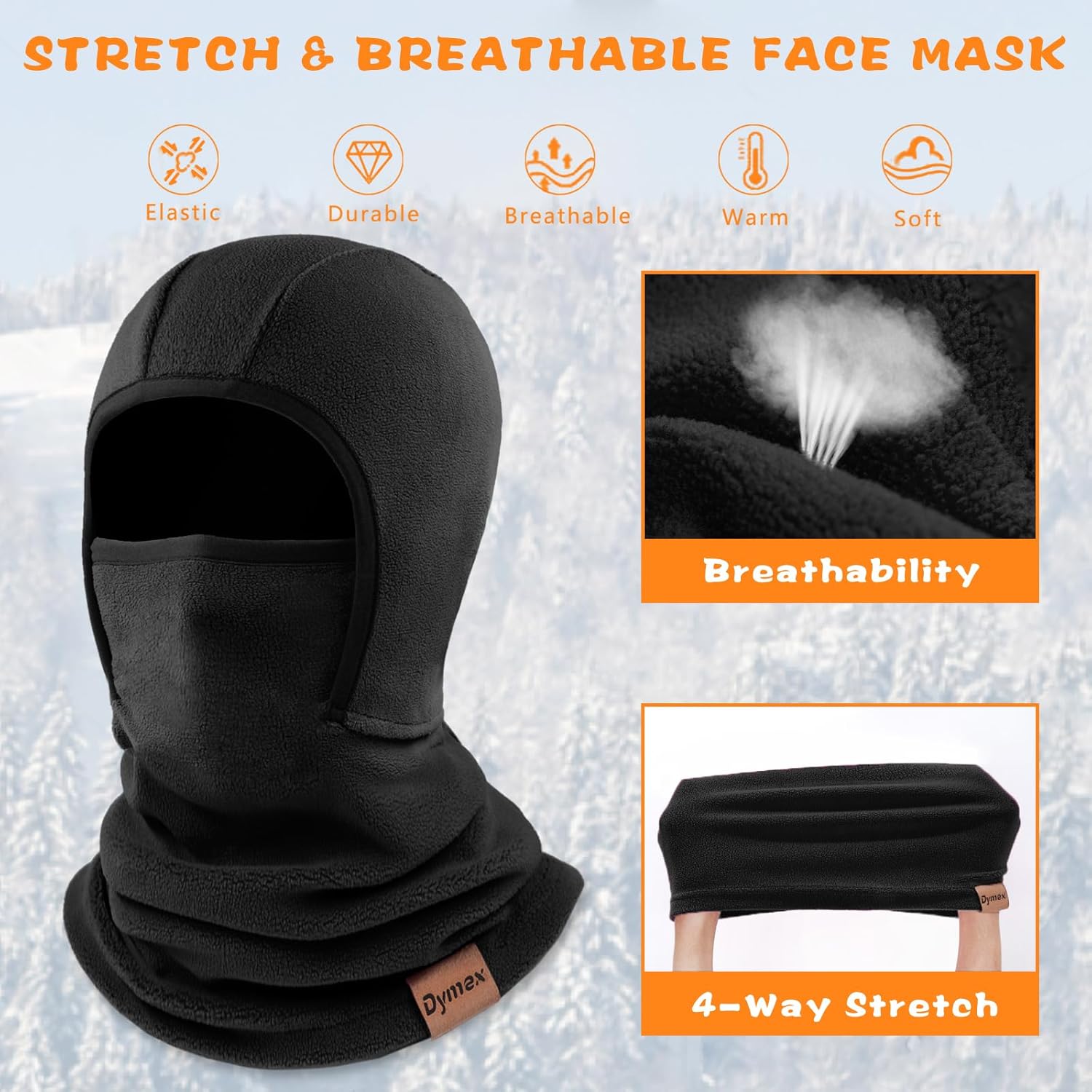 Dymex Kids Balaclava Ski Mask Winter Face Cover