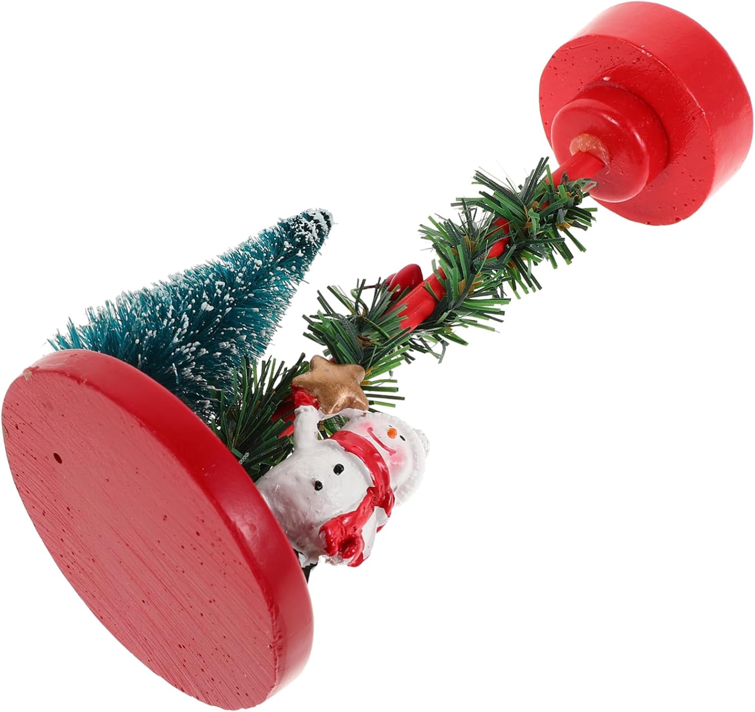 Whimsical Snowman Candle Holder for Christmas and Wedding Decor