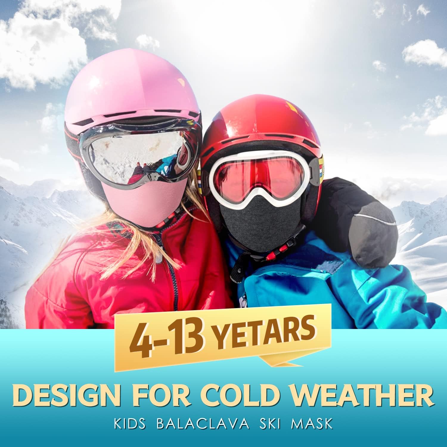 Kids Balaclava Face Mask - Winter Hat for Cold Weather Ski Mask