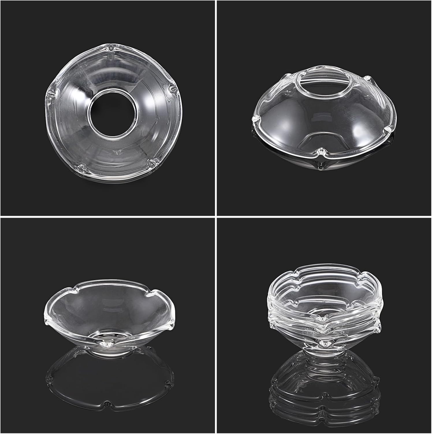 OwnMy 2PCS Glass Candle Drip Protectors