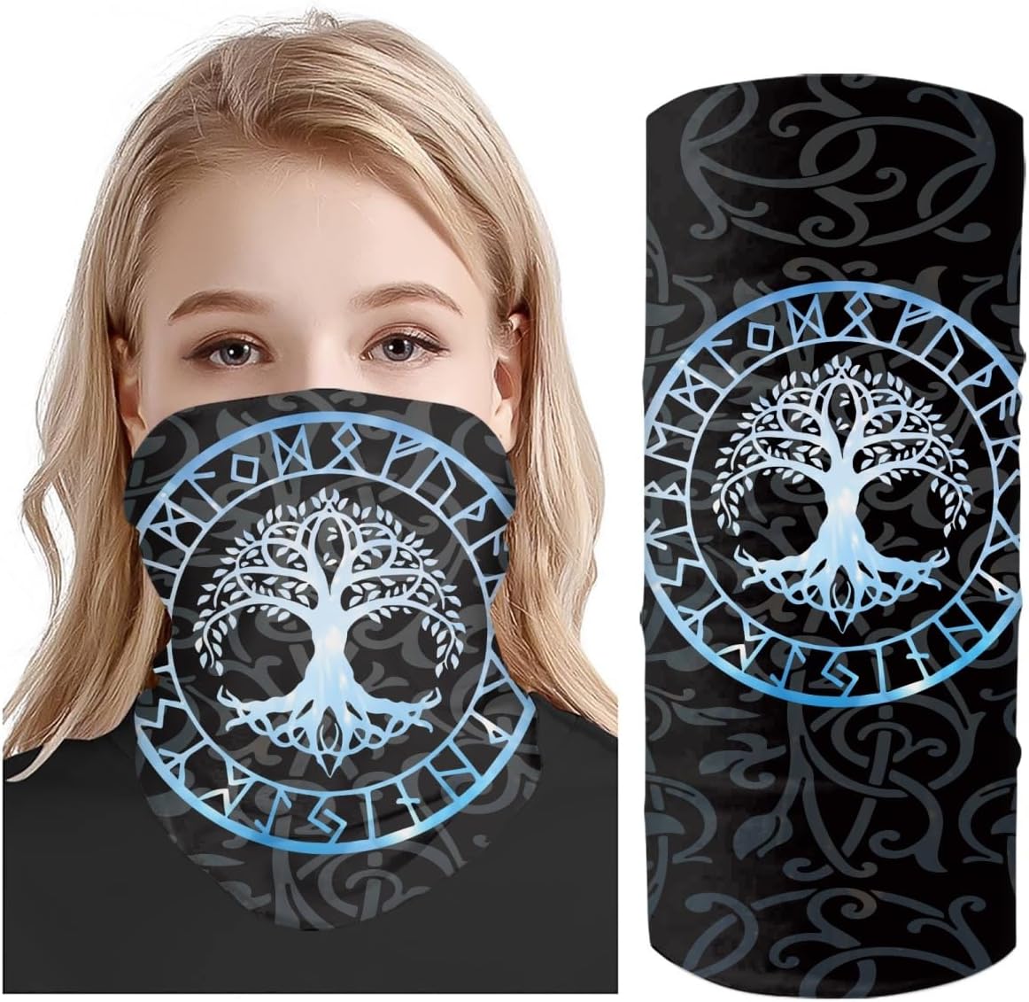 KIDVOVOU 3D Print Balaclava Multifunctional Face Mask Scarf Headwear