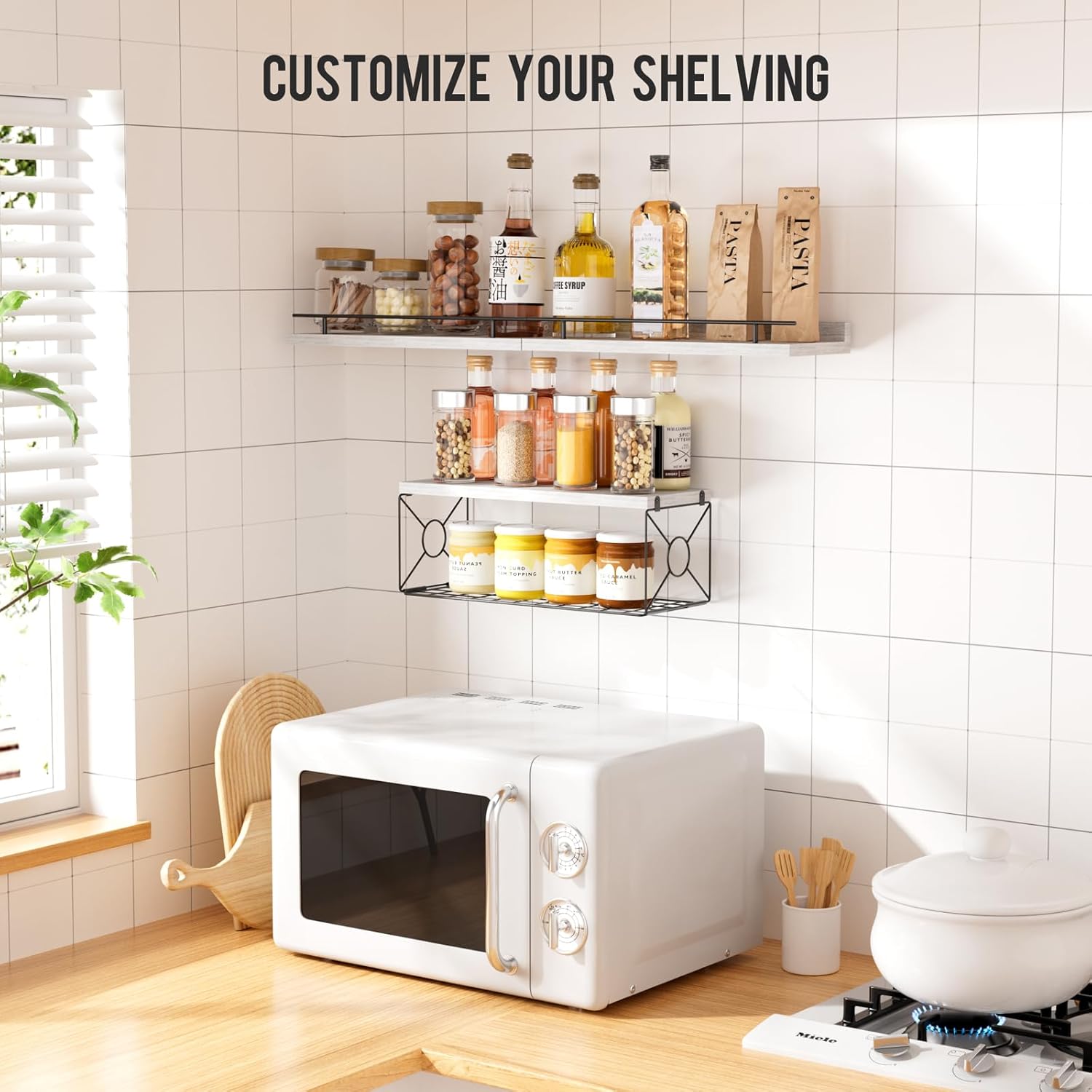 YUEDAER Floating Shelf Set of 3 for Wall Dcor