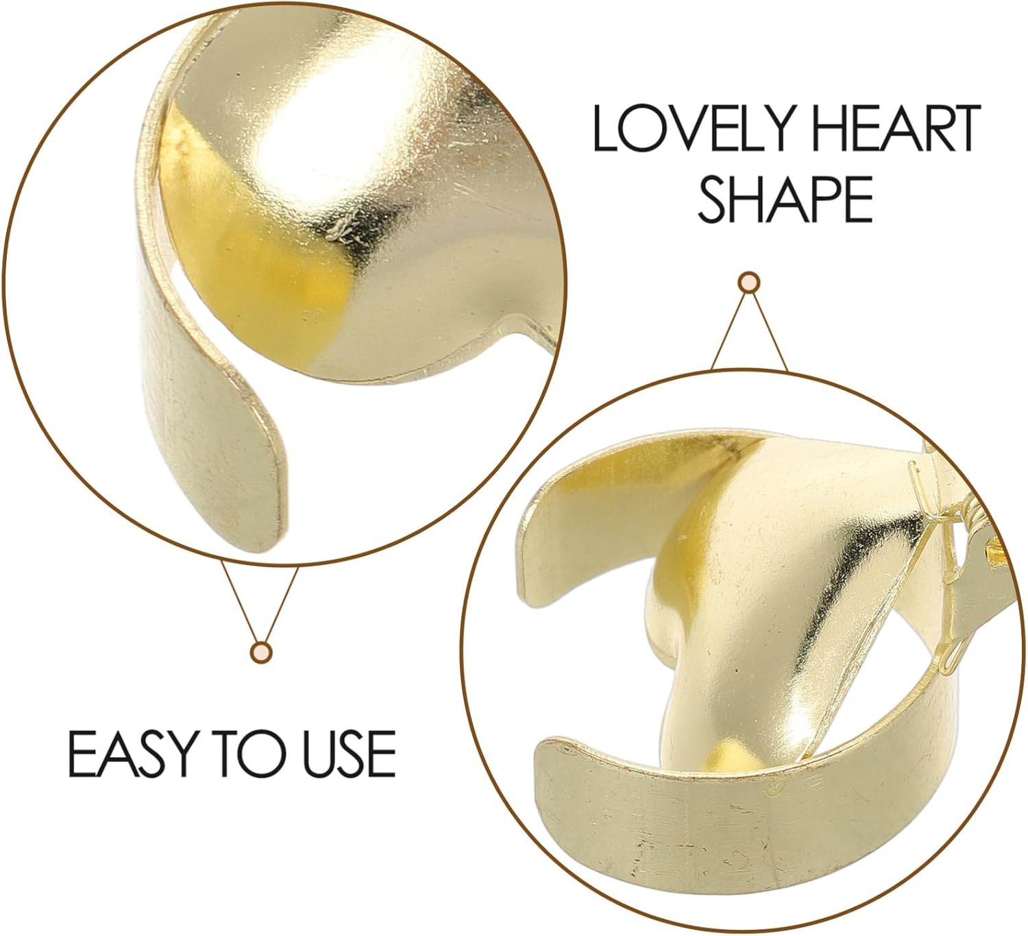 GOOHOCHY Heart Shaped Candle Snuffer Decor