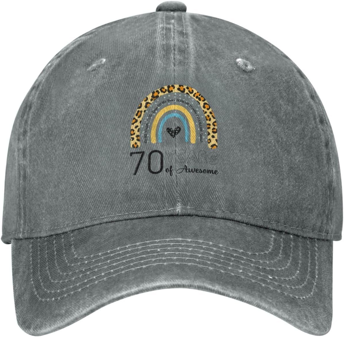 70th Birthday Baseball Cap for Women Men