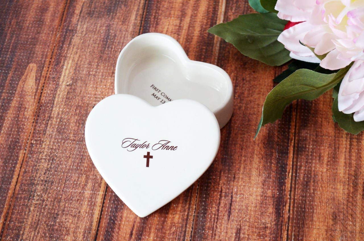 Susabella Personalized Keepsake Box with Heart and Script