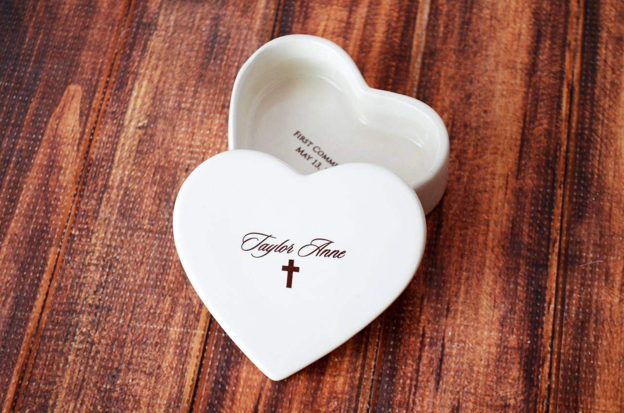 Susabella Personalized Keepsake Box with Heart and Script