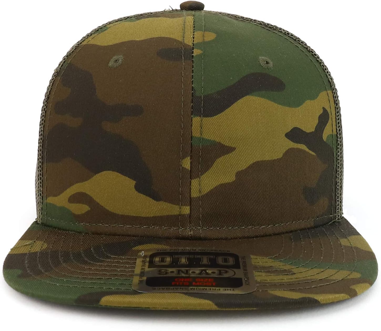 Armycrew Camouflage Cotton Twill Snapback Hat 1