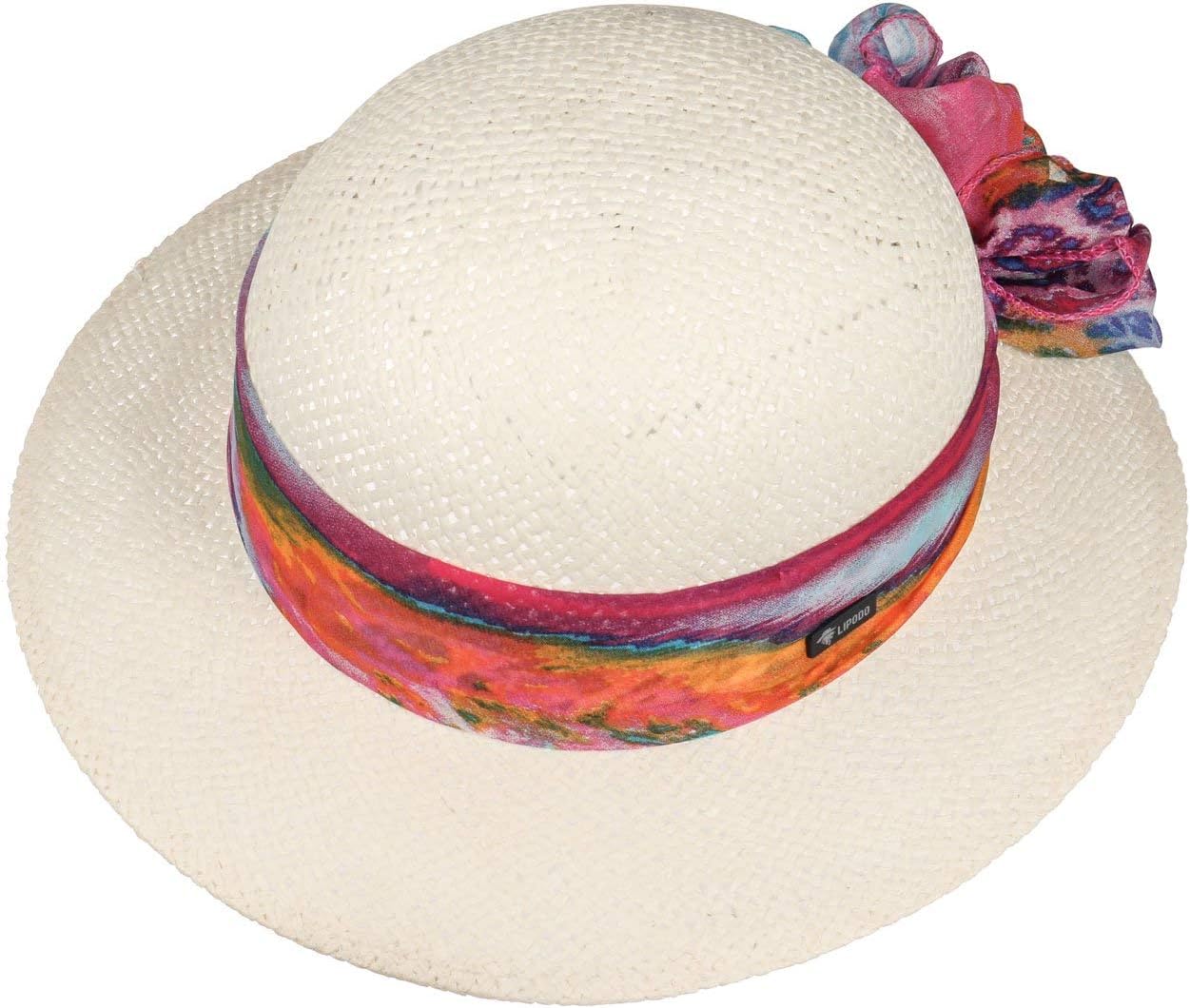 Lipodo Katharina Girls Straw Hat - Made in Italy 1