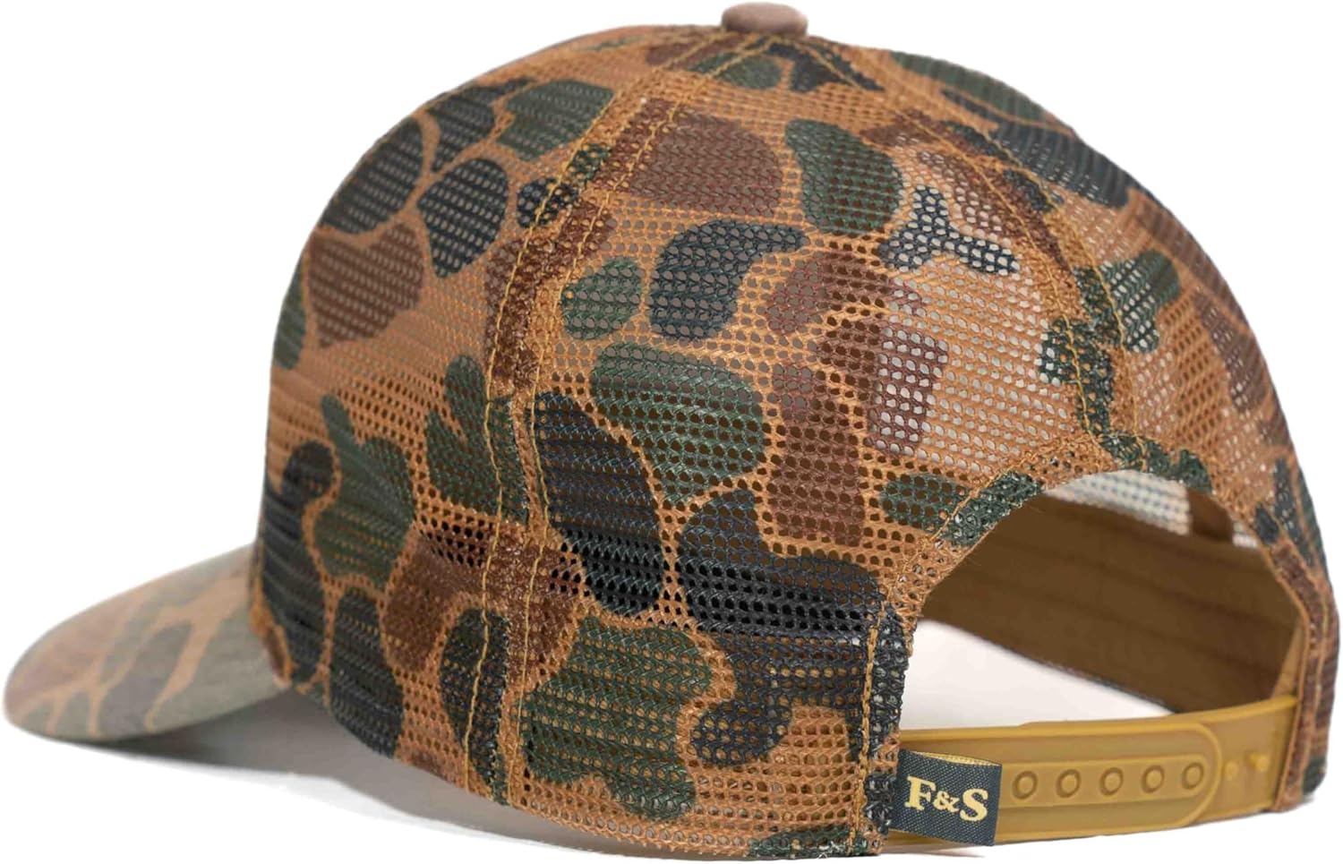 Field Stream Mens Roosevelt Snap Back Mesh Cap Brown Camo