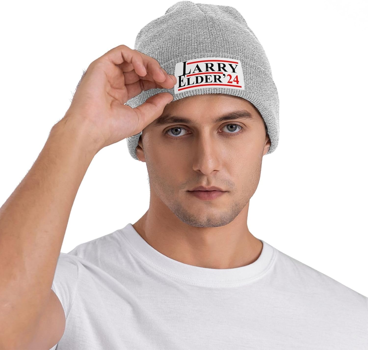 Larry Elder 2024l Knitted Hat Black Winter Warm Cap