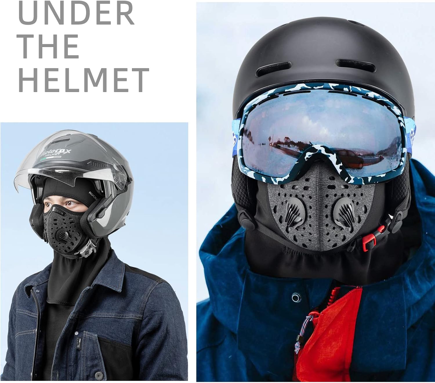 RockBros Ski Mask Balaclava Winter Thermal Cover for Men