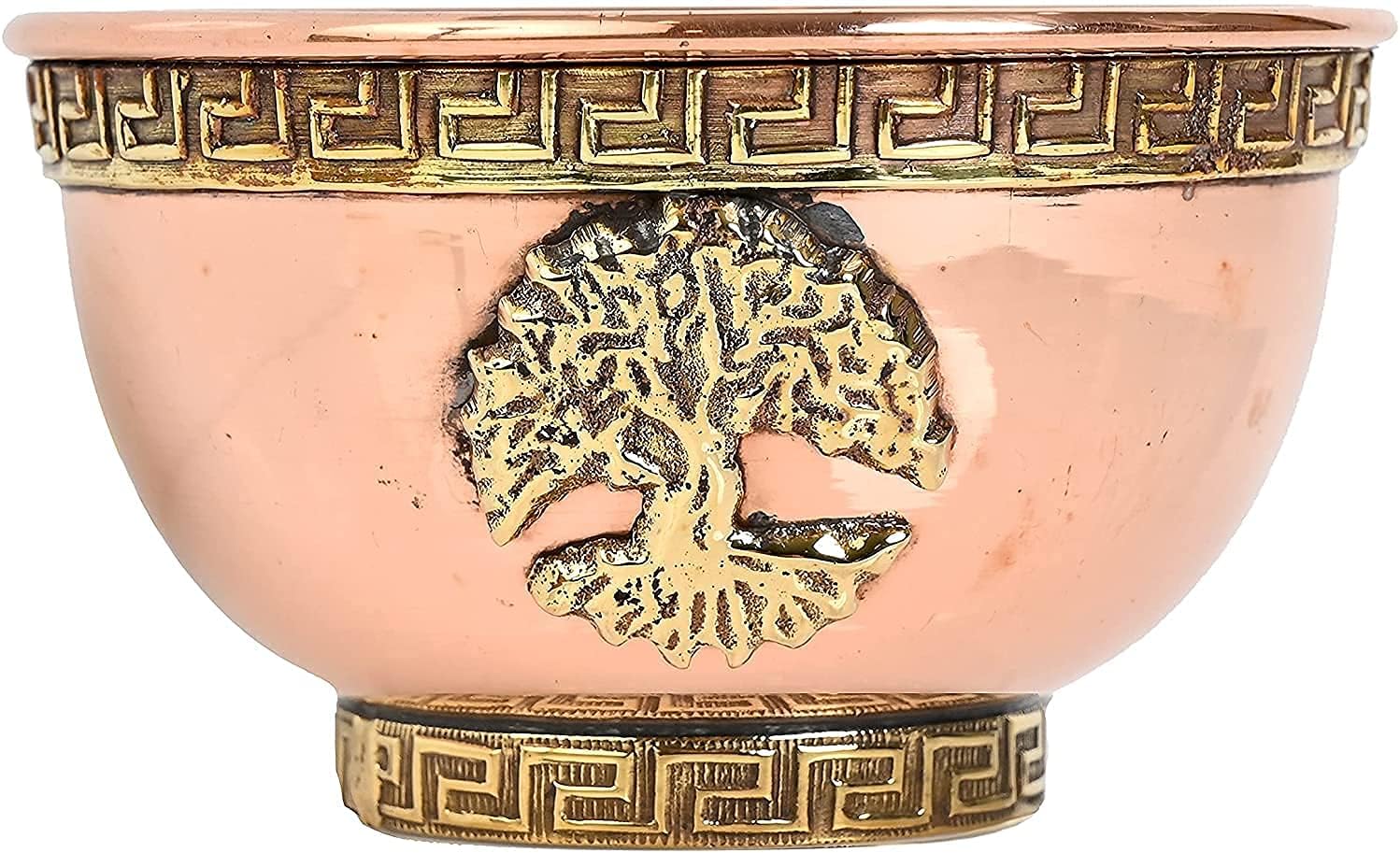 Tree of Life Copper Offering Bowl 3 - New Age Imports Inc