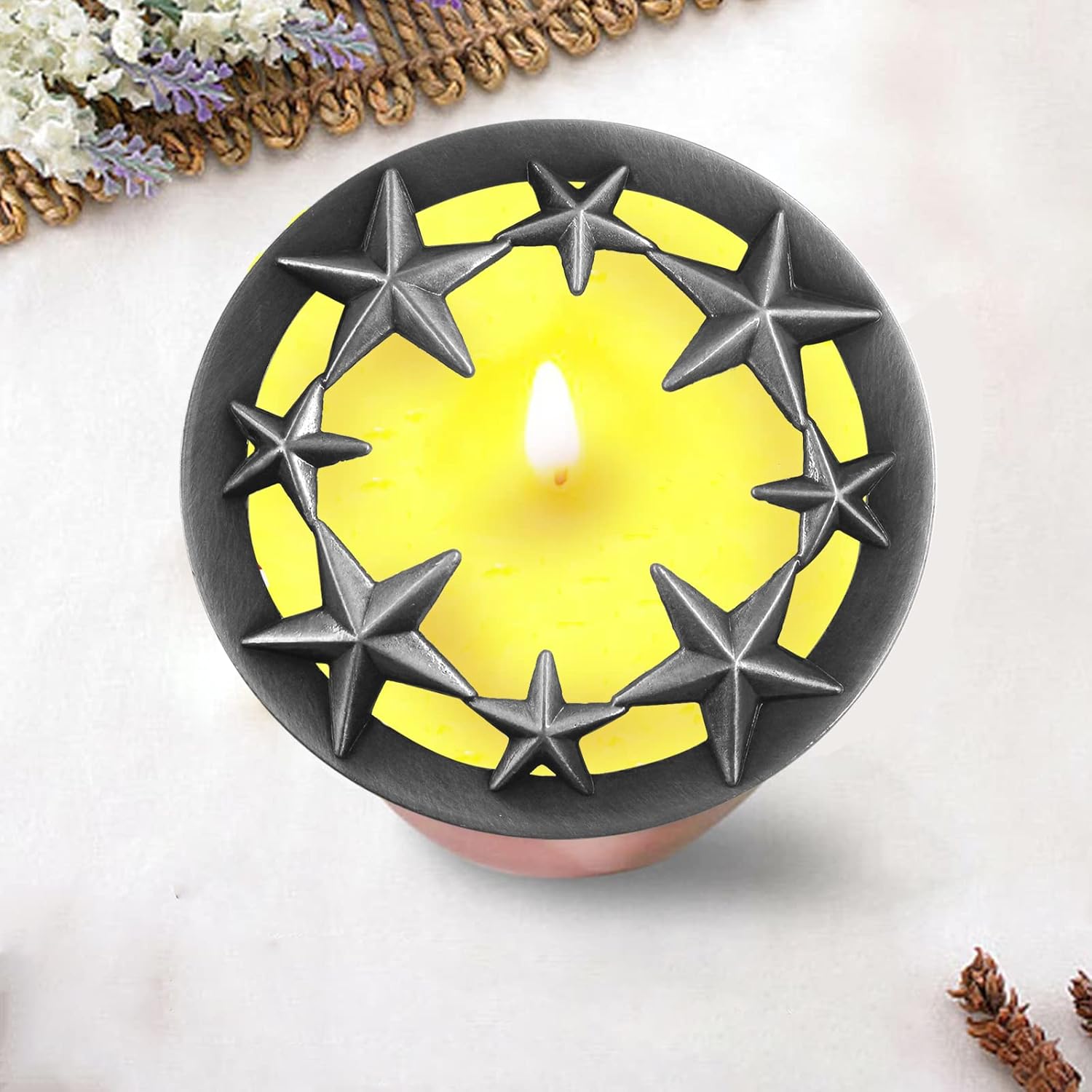 Hion Jar Candle Lids for Even Burn and Scent Distribution