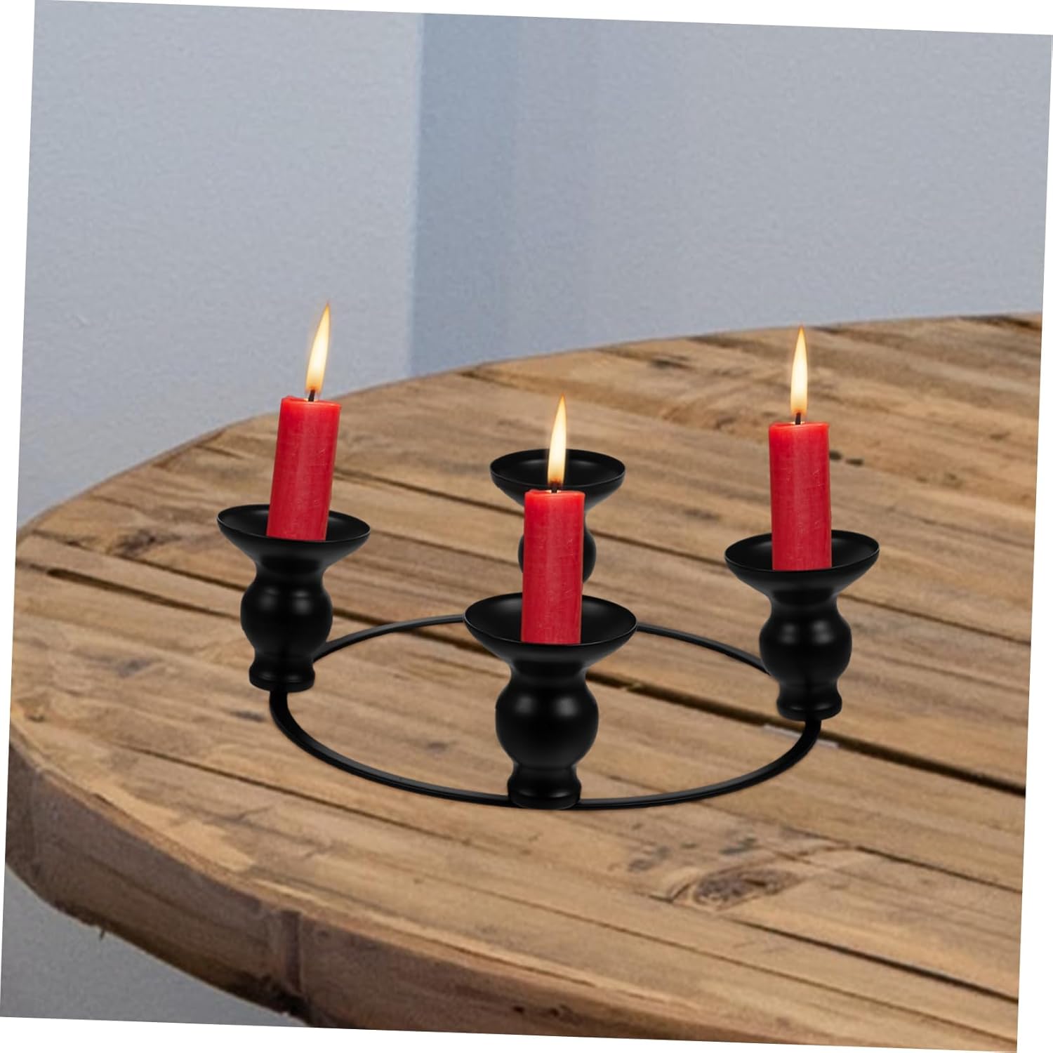 PRETYZOOM Wrought Iron Candle Holder Ring