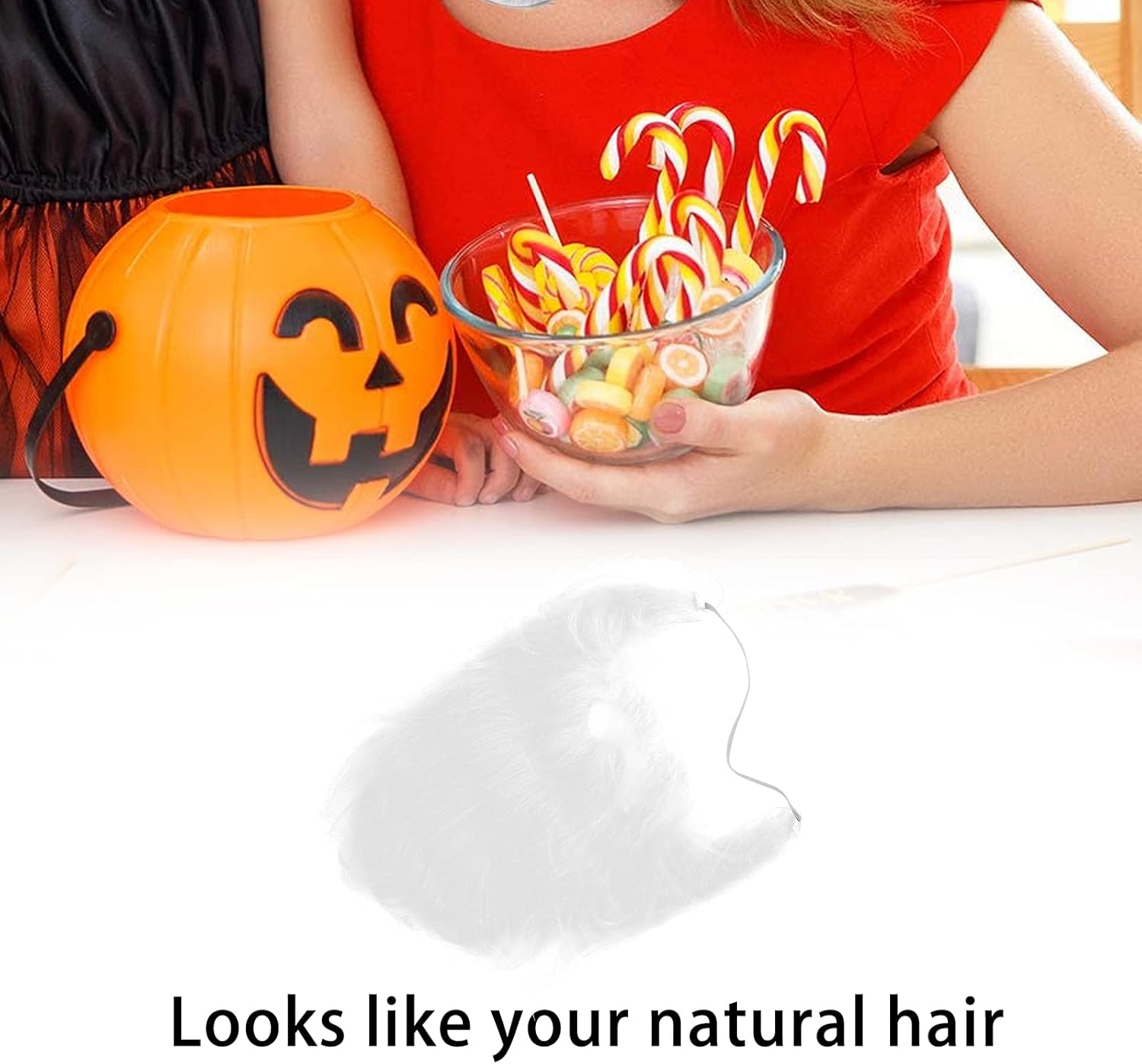 Horoper White Fake Beard for Party Costume Halloween