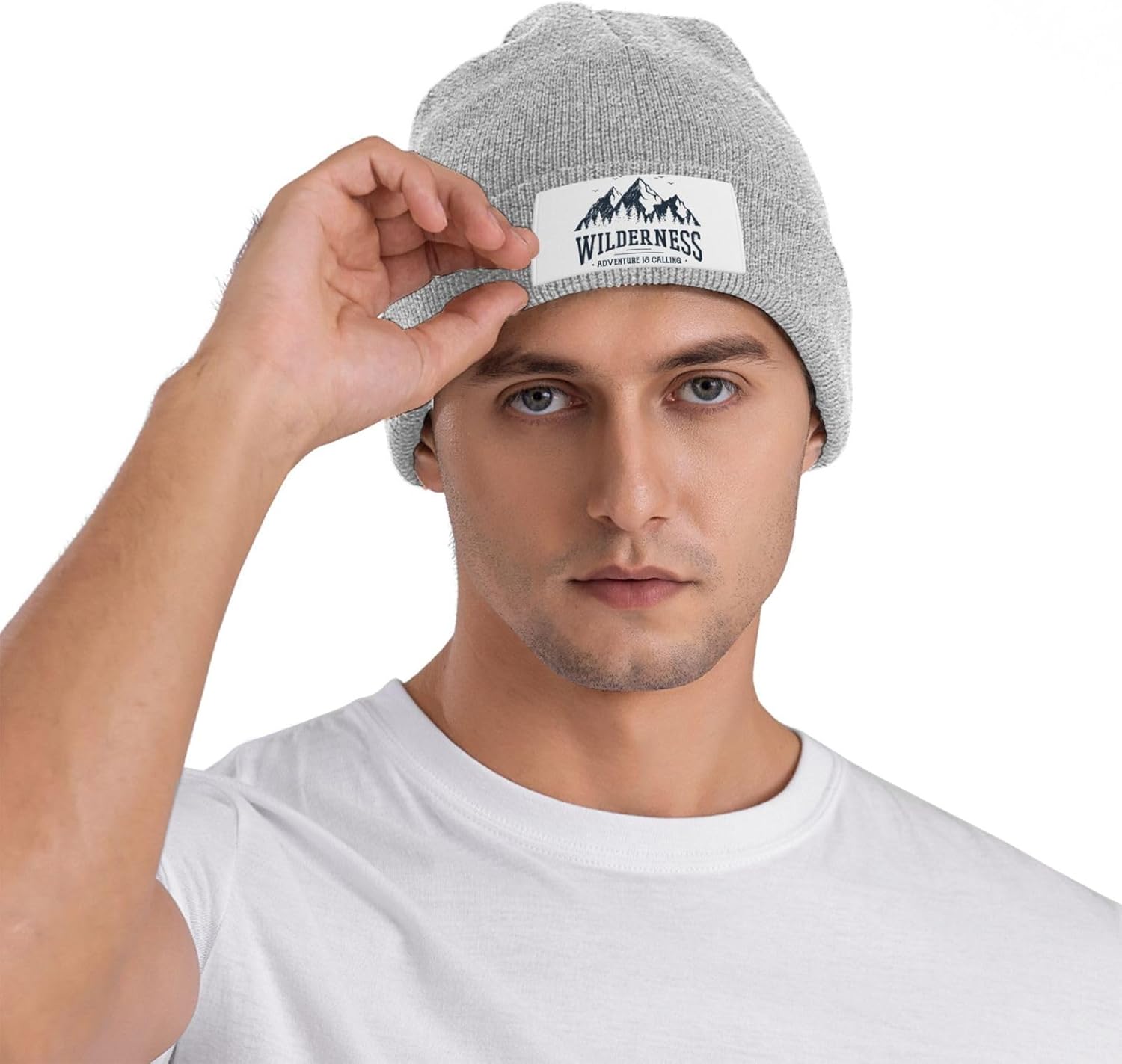 Wilderness Adventure Mountain Knitted Hat Winter Warm
