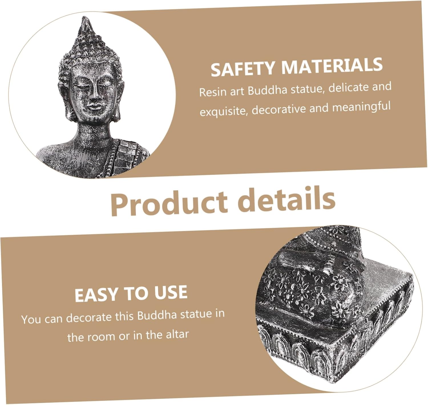 Holibanna Antique Buddha Statue Candle Holder Decor 1