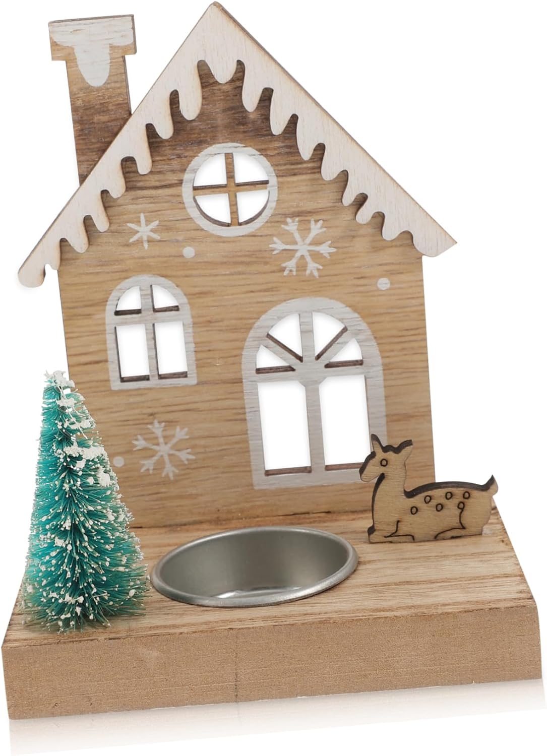 GARVALON Vintage Deer Tea Light Candle Holder