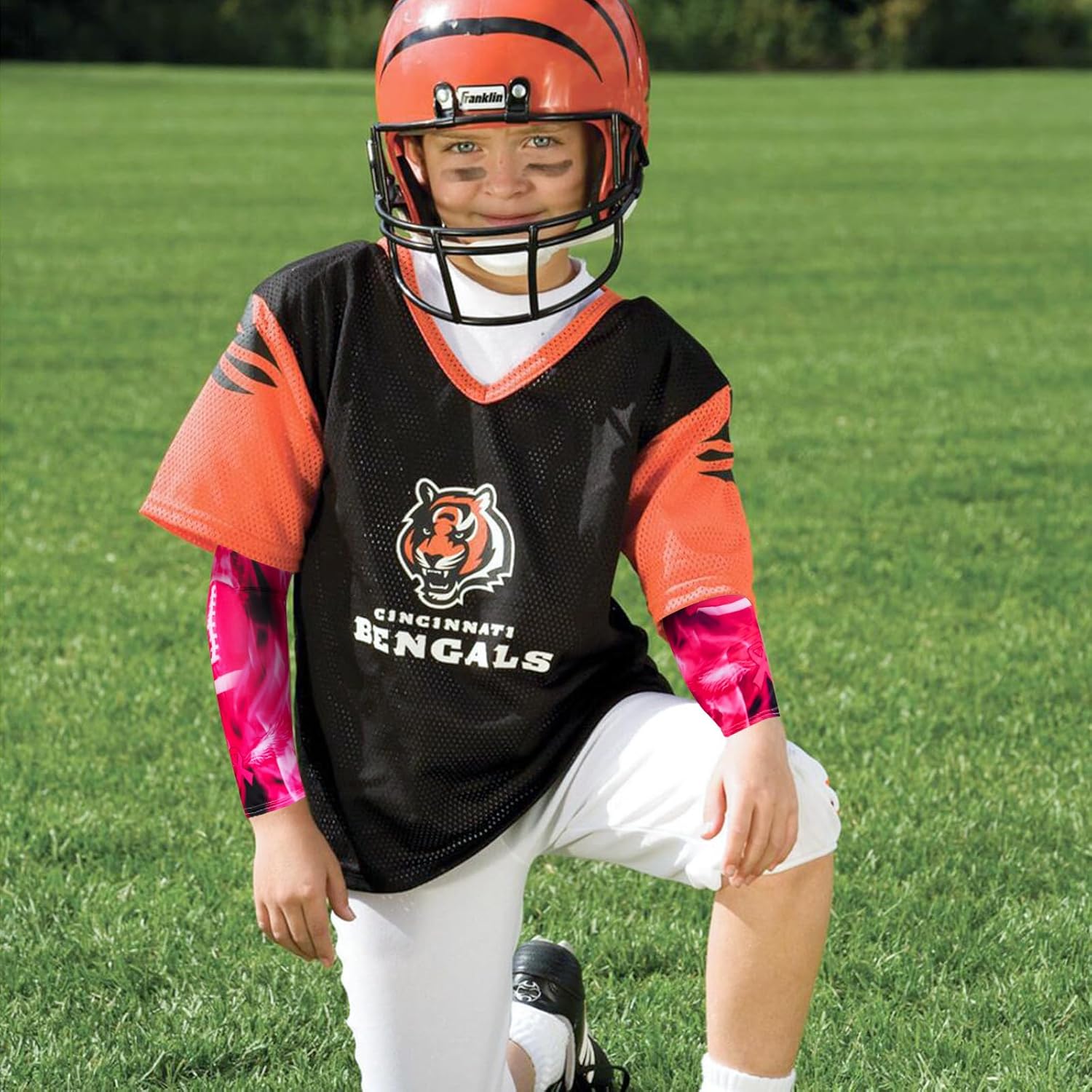 SNOWSTAR Breast Cancer Awareness Arm Sleeve with Pink Ribbon