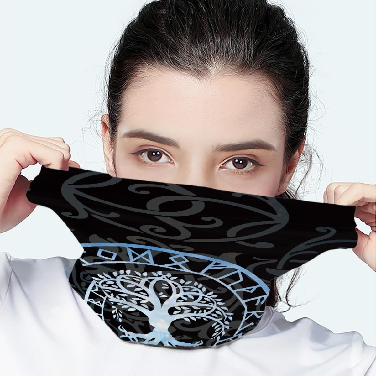 KIDVOVOU 3D Print Balaclava Multifunctional Face Mask Scarf Headwear