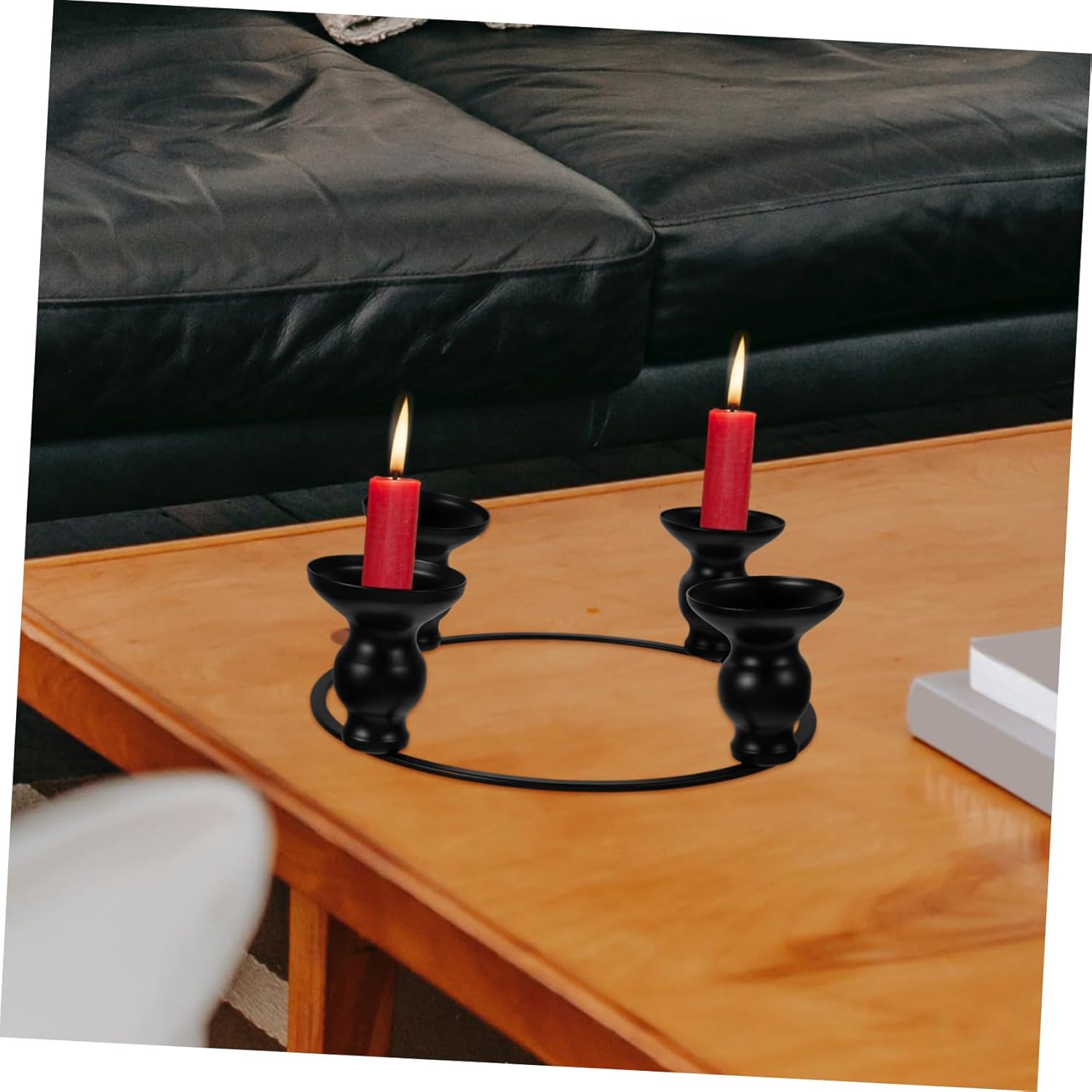 MAGICLULU Iron Christmas Candle Holder Ring 1