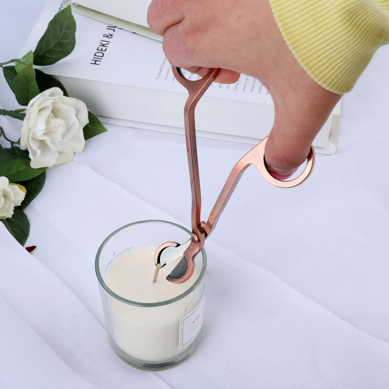MUXSAM 4 in 1 Candle Accessory Set - Gold 1