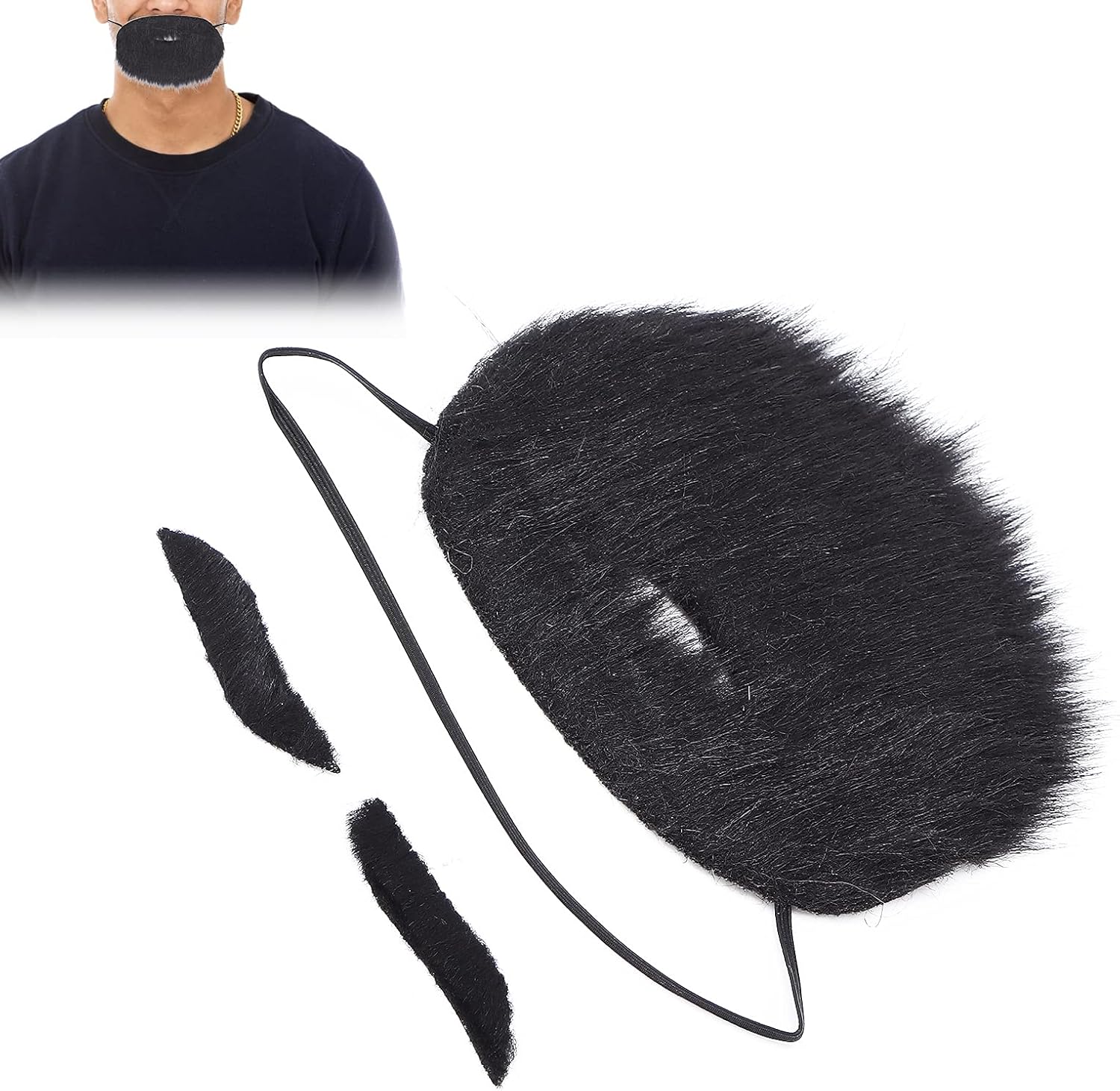 Balit Halloween Costume Plush Beard Eyebrows Set