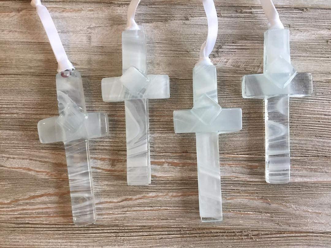 Baptism Gift Set - Glass Cross Child of God Blanket
