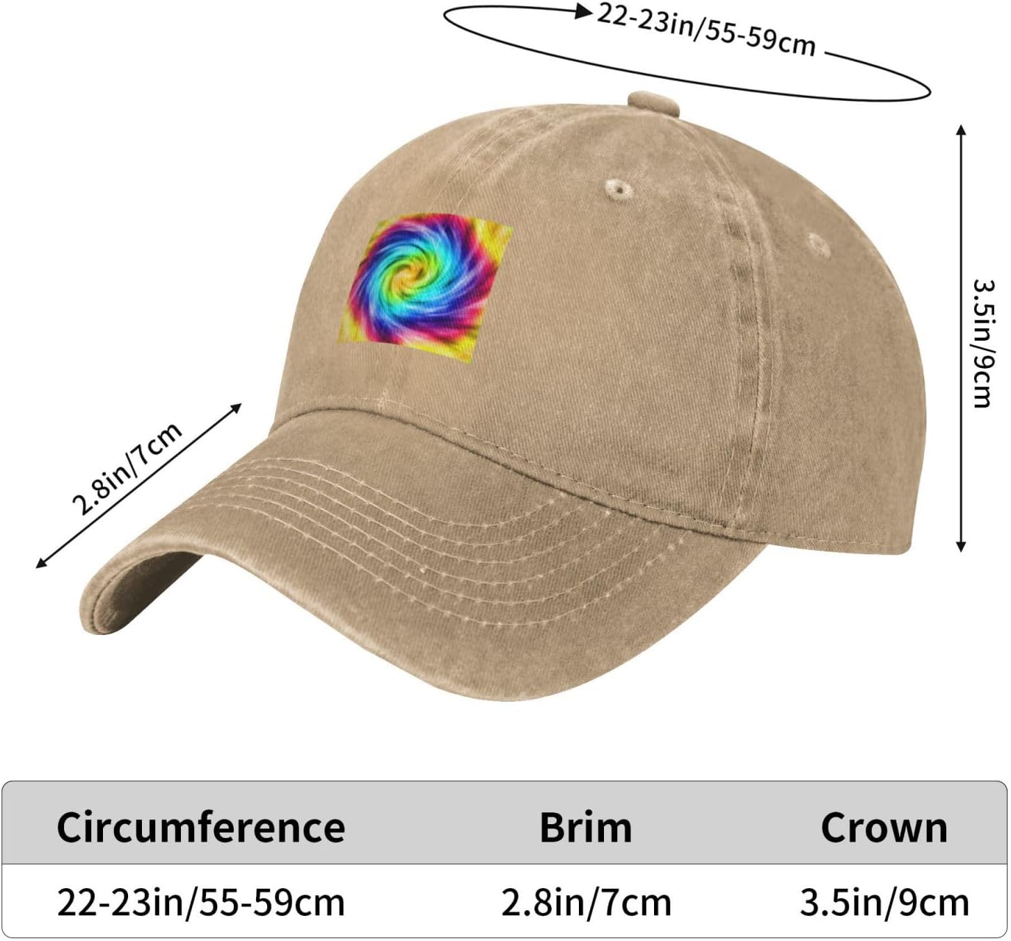 Colorful Patterns Baseball Cap for Women Men