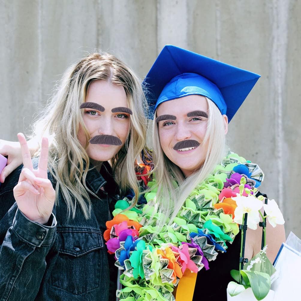 SAFIGLE 4 Set Fake Eyebrows and Mustaches