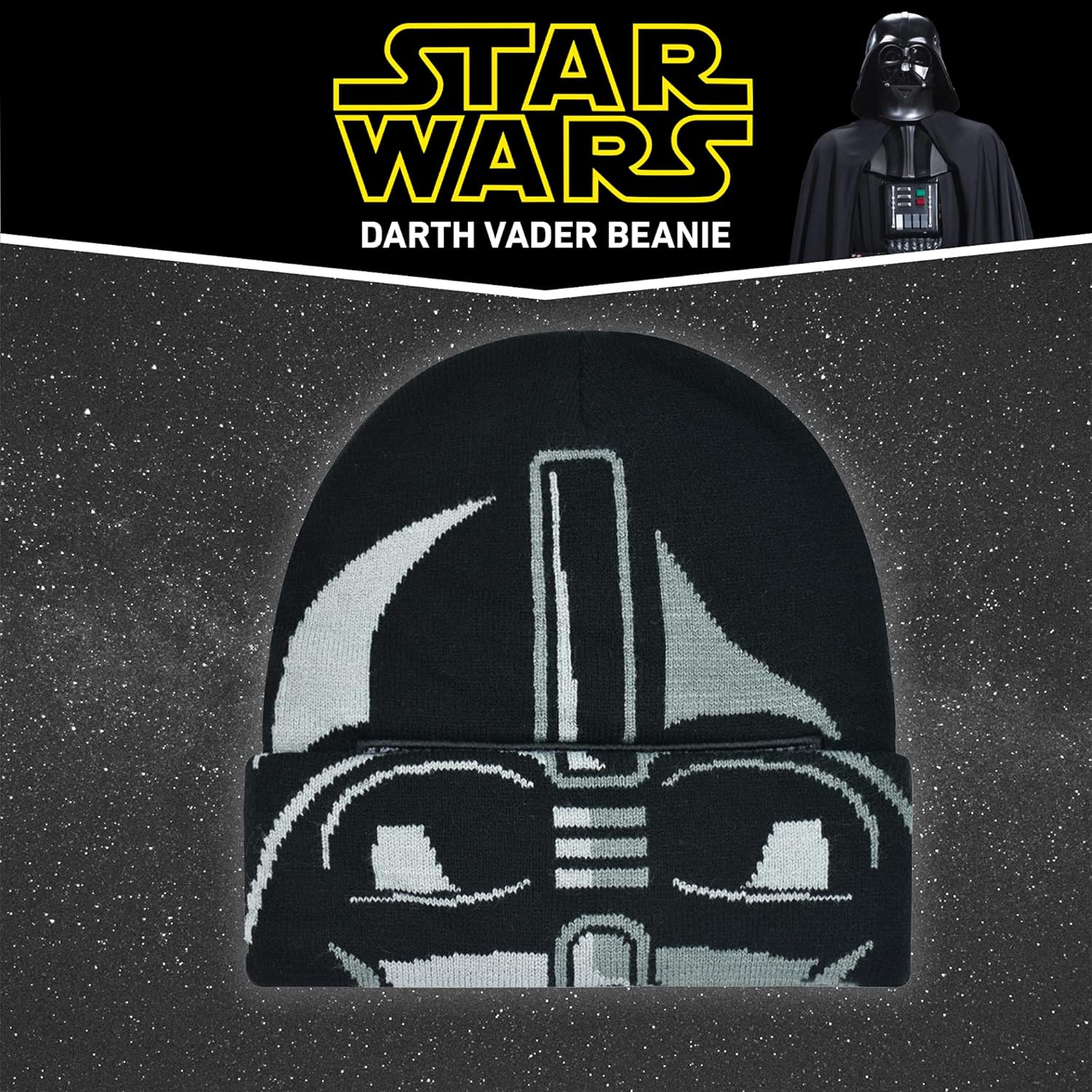 Concept One Star Wars Darth Vader Cuff Beanie Hat