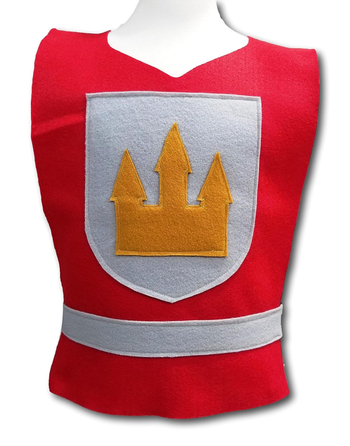 Medieval Knight Red Costume Tunic for Kids and Babies