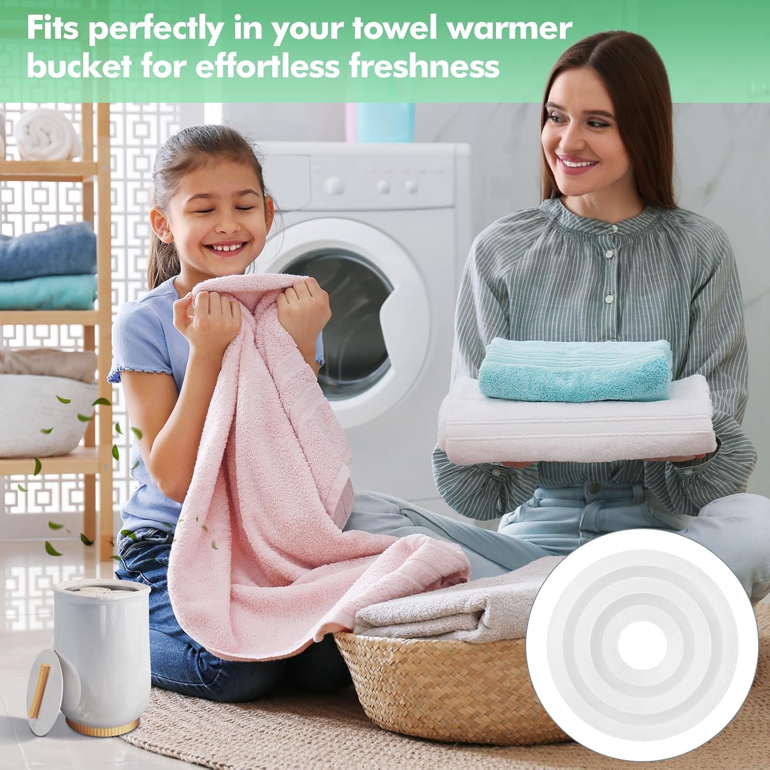 Demissle 60 Pcs 20 Flavors Scent Discs for Towel Warmers