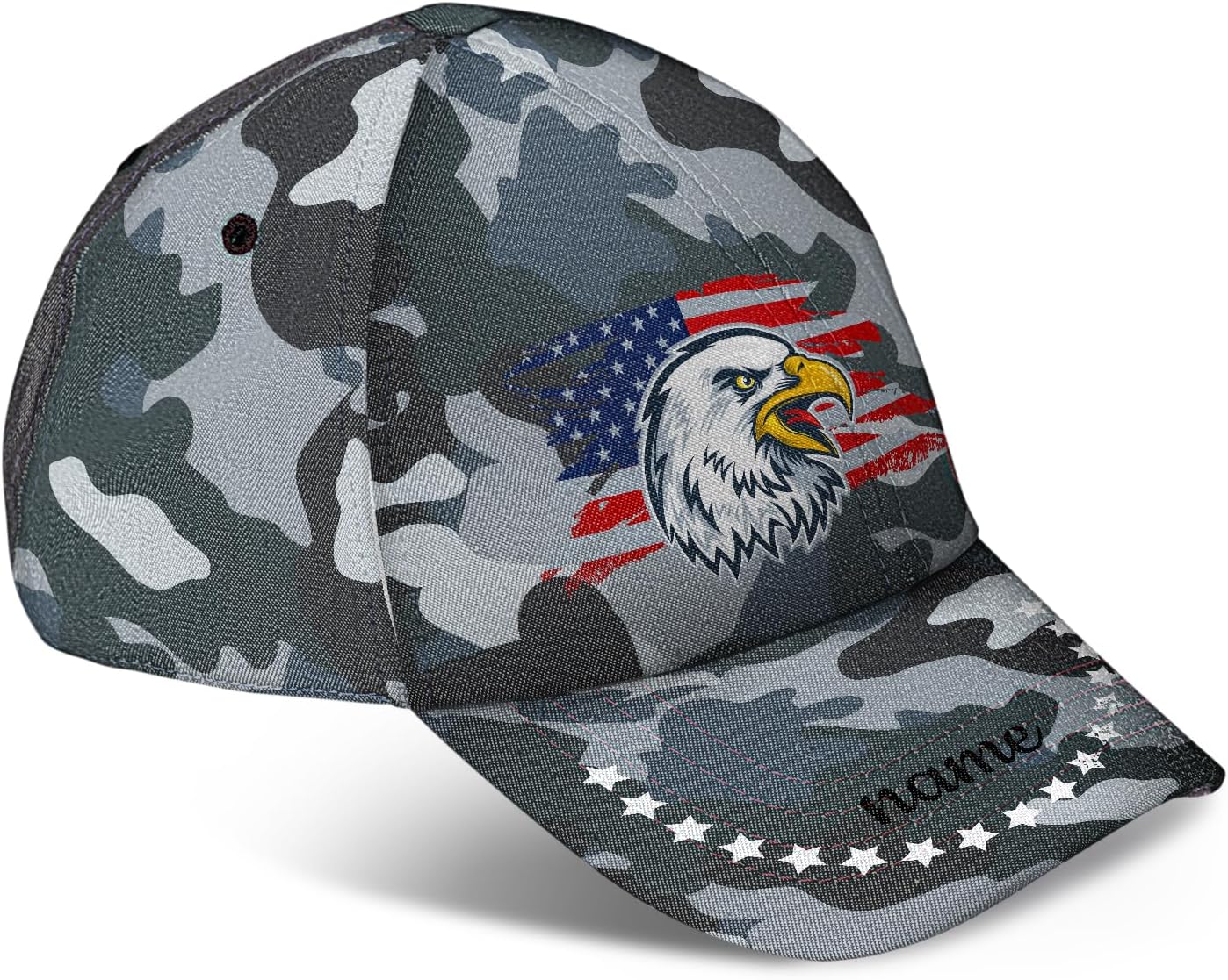 Custom American Flag Baseball Cap for Men 1