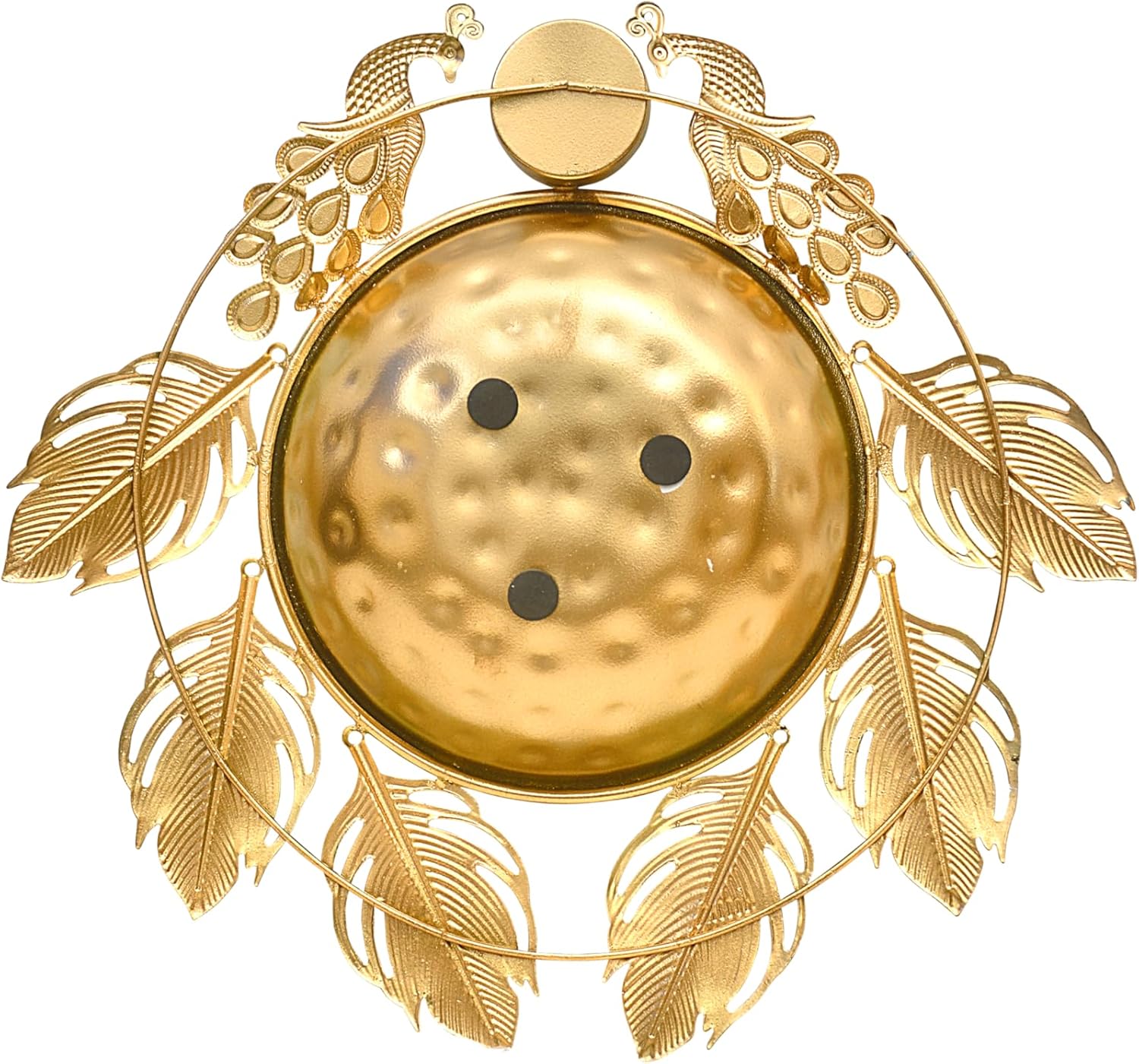 Peacock Urli Bowl - Elegant Floating Flower Tea Light Holder