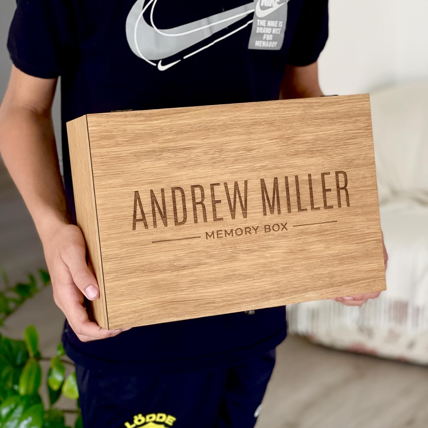 Personalized Wooden Keepsake Box for Memories 1