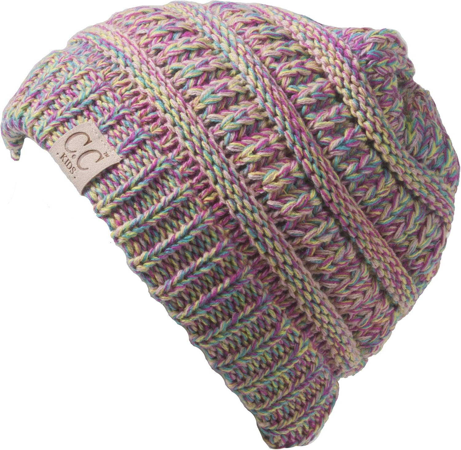 Gravity Threads Kids Soft Cable Knit Winter Beanie 1
