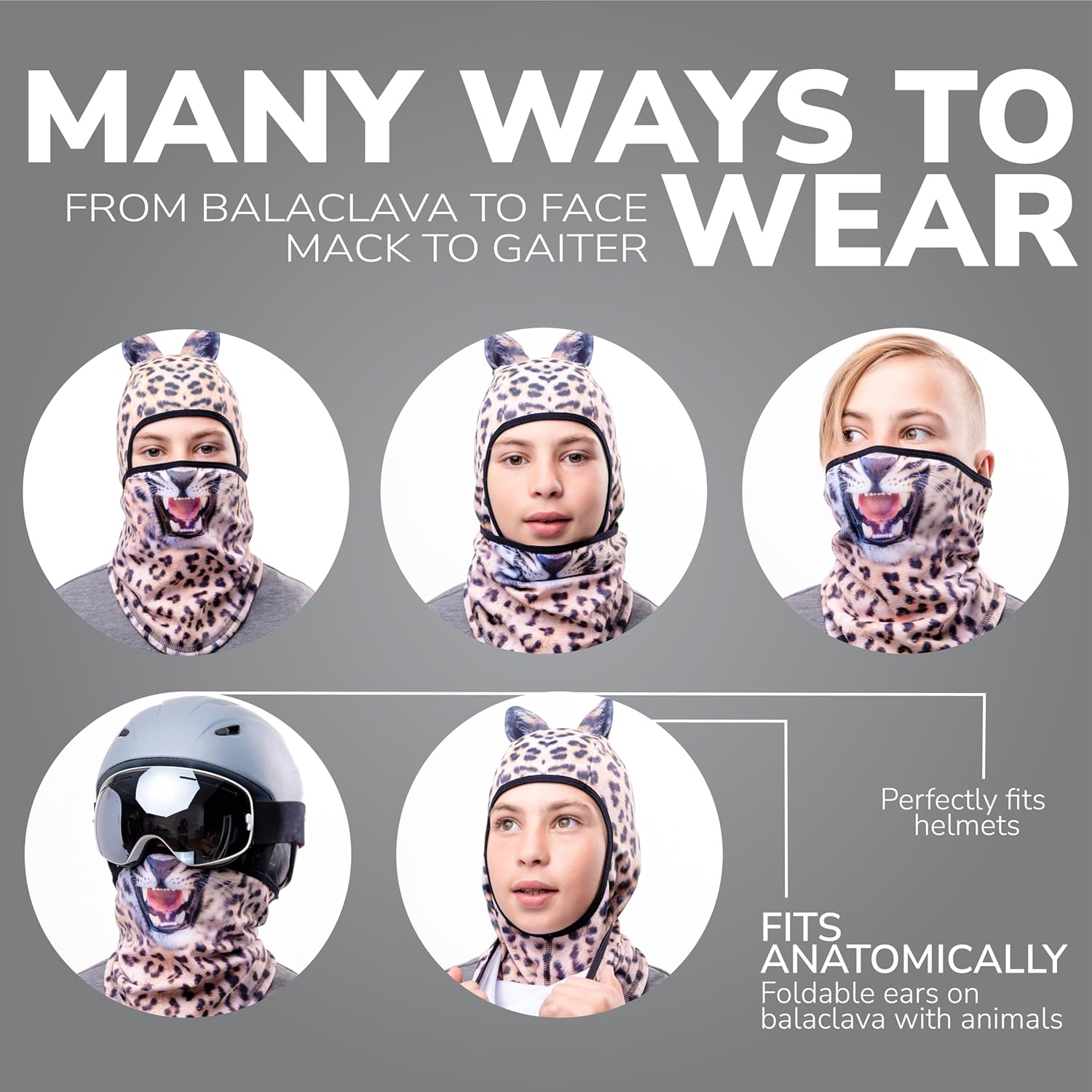 KARIMAT Balaclava Face Mask for Kids Unisex Winter