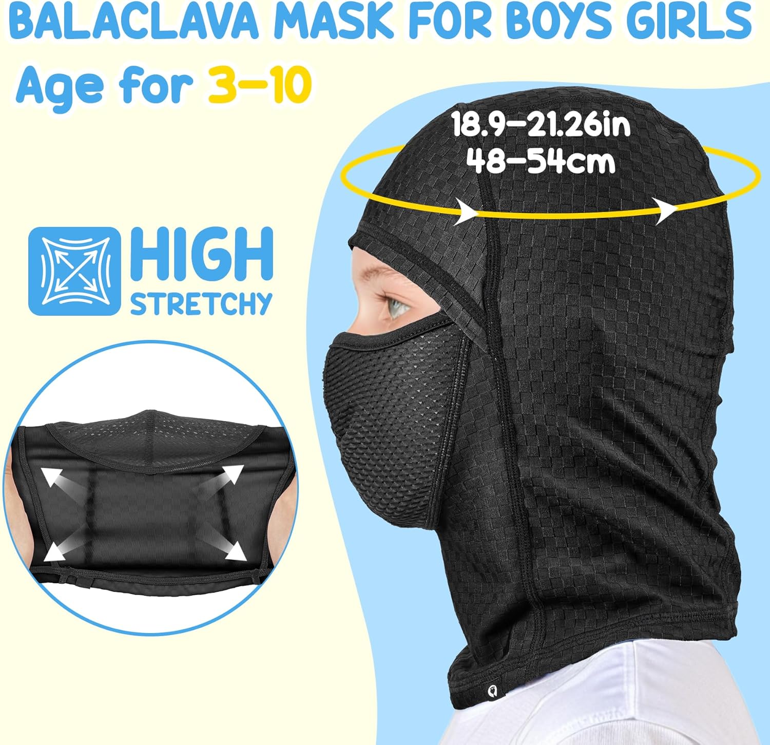 Sukeen Kids UV Balaclava Face Cover for Summer
