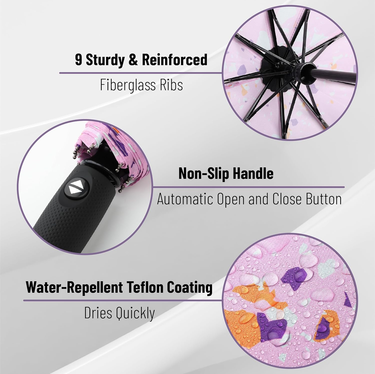 Mr Pen Windproof Travel Umbrella - Automatic Compact Rain Umbrella